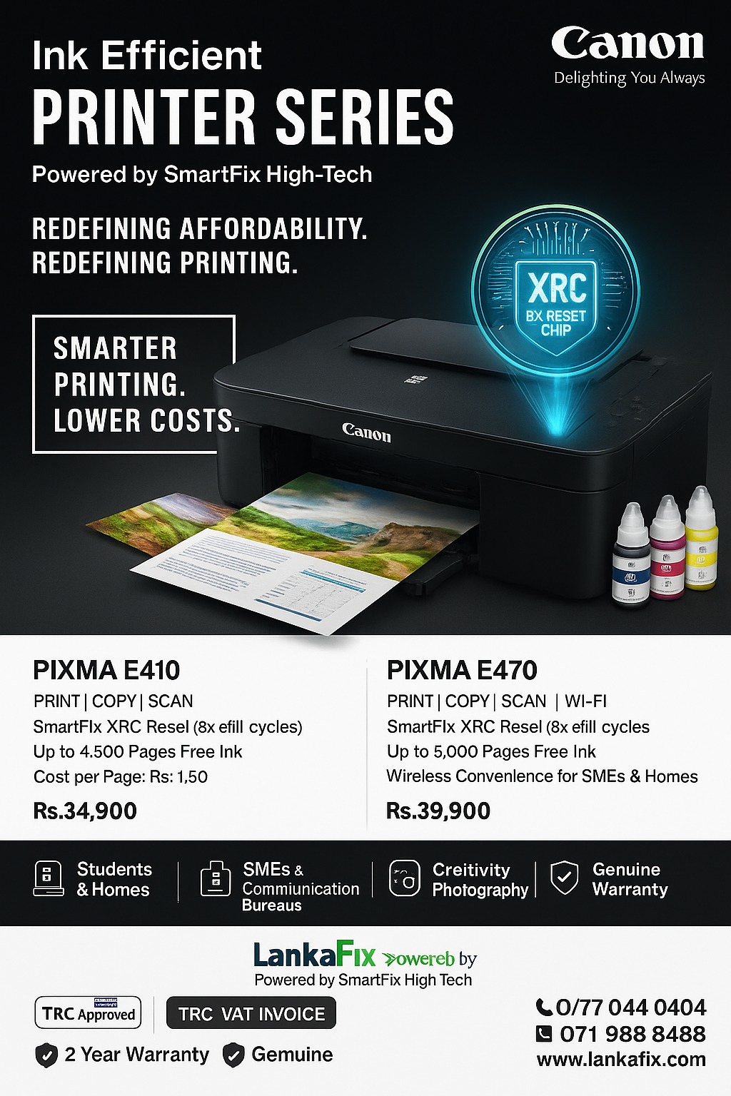 Canon 8X Smarter Printing