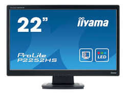 iiyama ProLite P2252HS 22 Inch Full HD LED Monitor | 1080P Display | VGA + DVI + HDMI | Grade A Used