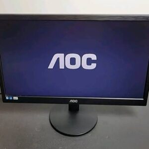 AOC E2050SDA 20 Inch LED Monitor | Widescreen Display | VGA + DVI | Grade A Used | Office & Home Monitor