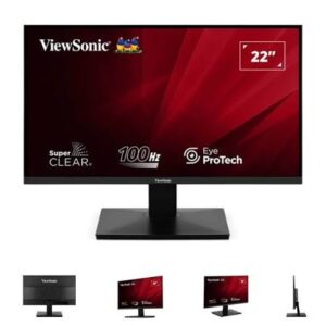 ViewSonic TD2220 22 Inch Touch Screen LED Monitor | Full HD Display | VGA + DVI + HDMI | Grade A Used